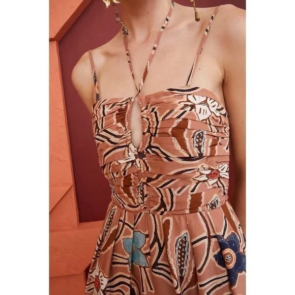 Ulla Johnson Floral Silk Wide-Leg Khalida Jumpsuit